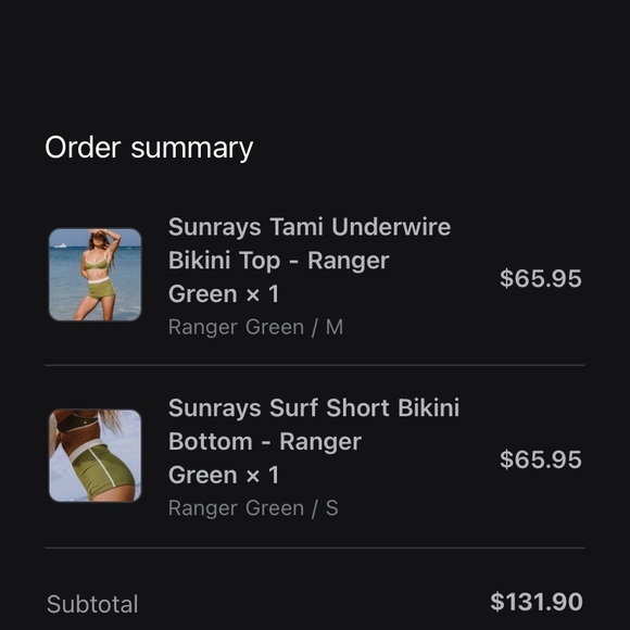 Green and White Women's Intimate Set - Picture 4 of 4